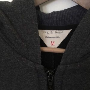 Grey hoodie. Men’s sweatshirt. Rag & Bone